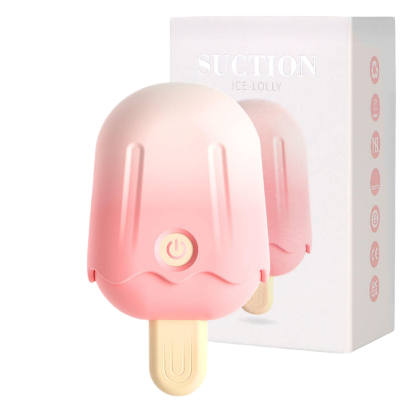 Trứng rung hút mini Suction Ice Lolly nguỵ trang hình que kem massage điểm G