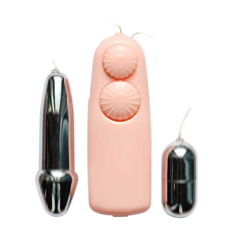 Trứng rung tình yêu inox 2 đầu cao cấp - Baile Double Bullets Hot