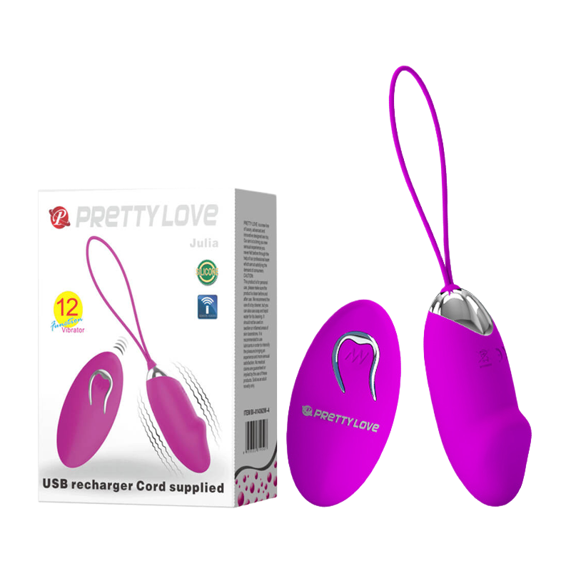 Trứng rung không dây 12 chế độ rung sạc điện - Pretty Love Julia