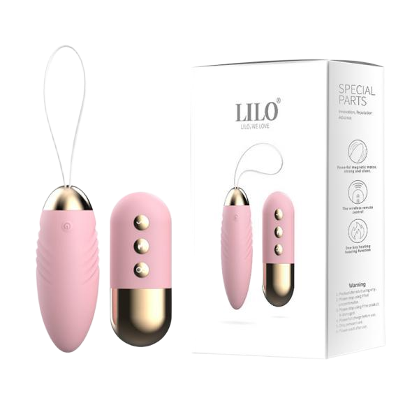 Trứng rung cao cấp Lilo không dây sưởi ấm điều khiển từ xa sạc USB