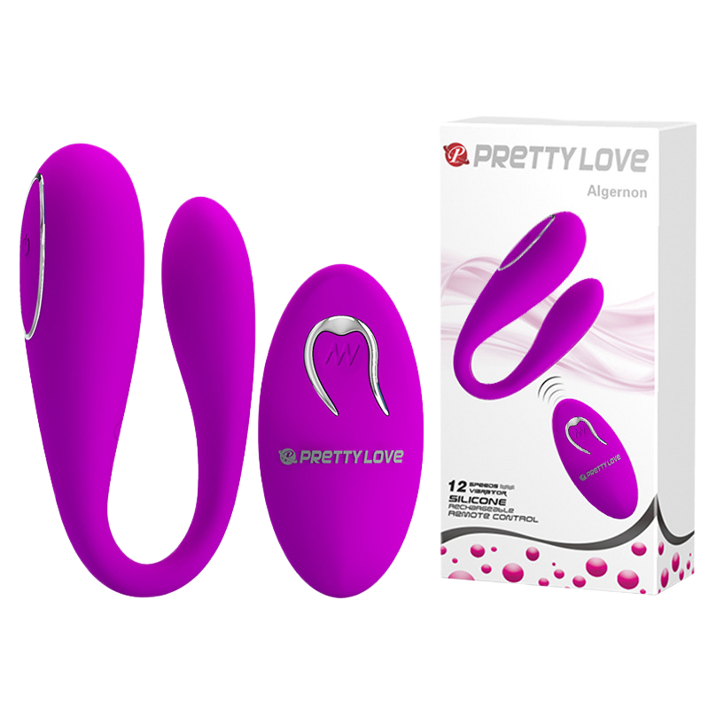 Trứng rung tình yêu 2 đầu Prettylove Algernon máy massage điểm G không dây