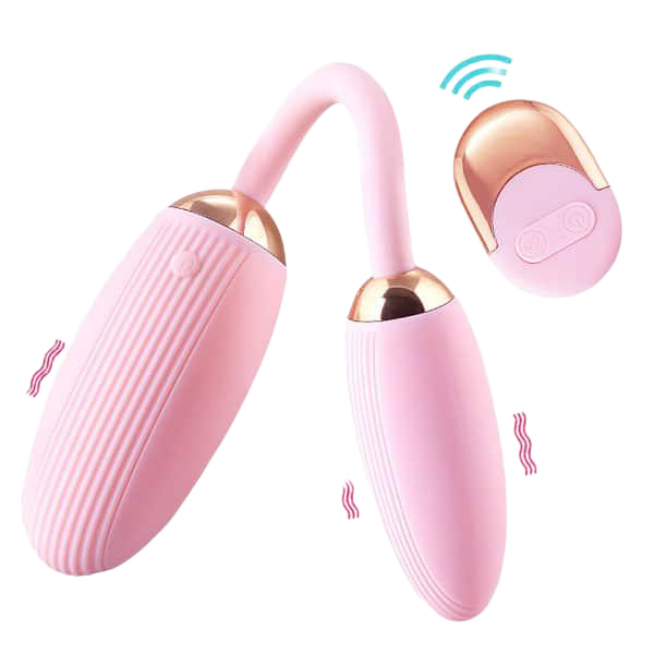 Trứng Rung Tình Yêu Ankni 2 Đầu Có Điều Khiển Remote Từ Xa