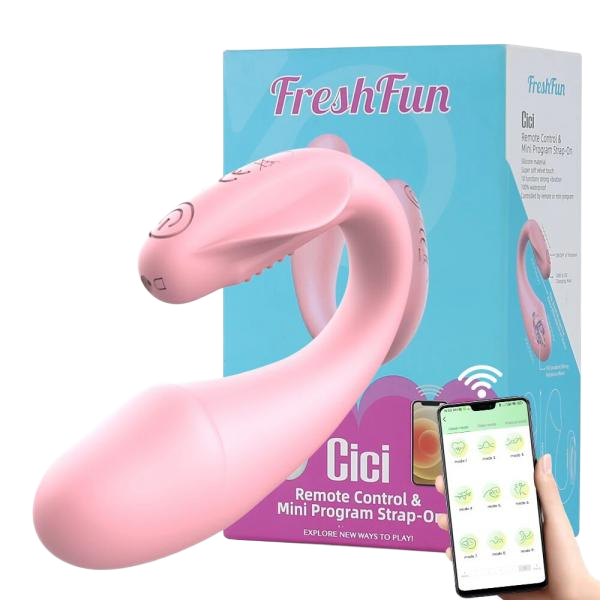 Trứng rung 2 đầu FreshFun CiCi không dây Bluetooth điều khiển từ xa qua app điện thoại