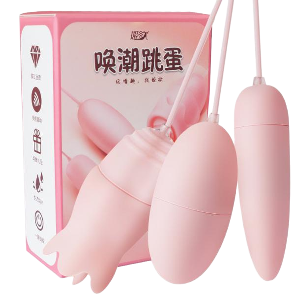 Trứng rung tình yêu Jiuuy 2 đầu kèm lưỡi liếm 3 in 1