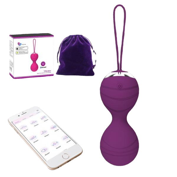 Bóng kegel tập luyện se khít âm đạo điều khiển qua app trứng rung hồ lô cao cấp