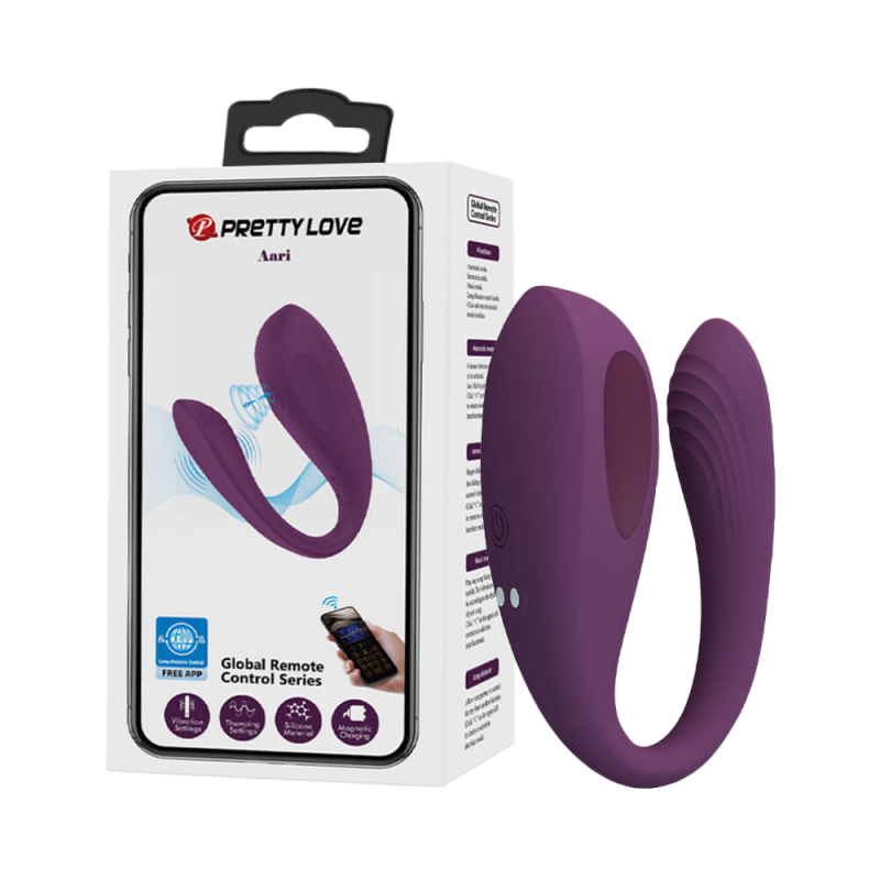 Trứng rung 2 đầu Pretty Love Aari kết nối bluetooth điều khiển qua app