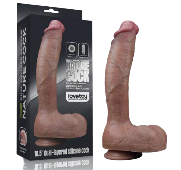 Dương vật giả khủng Lovetoy hai lớp Platinum Silicone 10.5 inch
