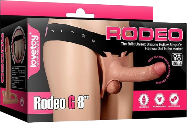 Dương vật dây đeo rỗng ruột siêu mềm Lovetoy Rodeo