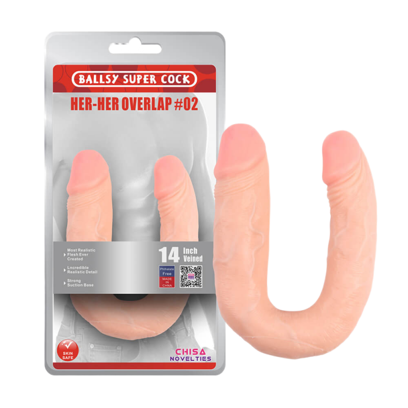 Dương vật giả 2 đầu Chisa Her-Her Overlap #02