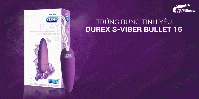 Trứng rung tình yêu Durex S-Viber Bullet 15